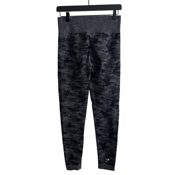 Gymshark Women Adapt Camo Seamless Leggings Black White Size Large High Waist - Picture 7 of 11